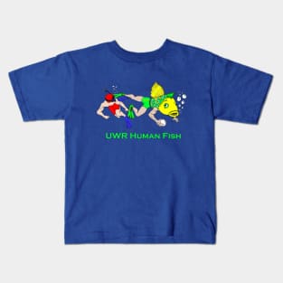 Underwater Rugby human fish Kids T-Shirt